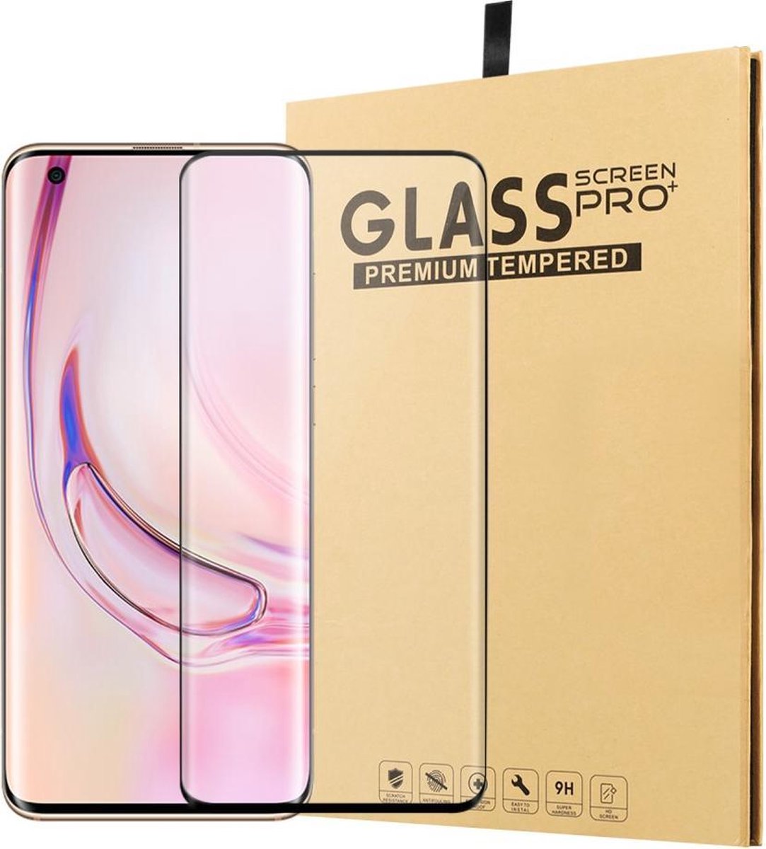 Full-Cover Tempered Glass - Geschikt voor Xiaomi Mi 10 / Mi 10 Pro Screen Protector - Zwart