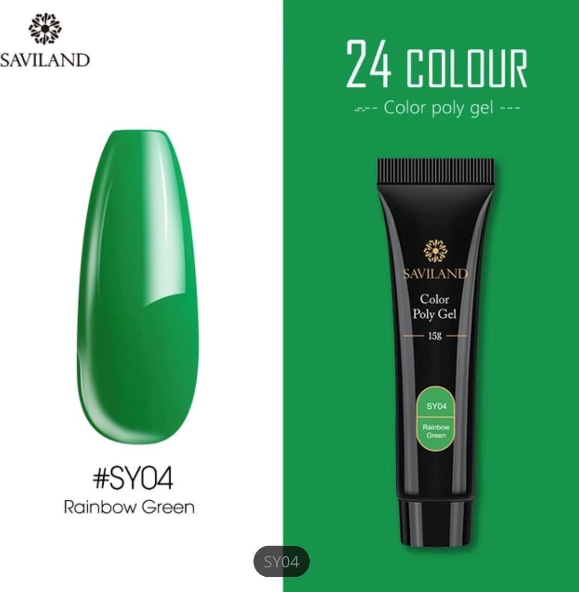 Saviland – Acrylgel - Polygel – Kleur Green – Nail Art