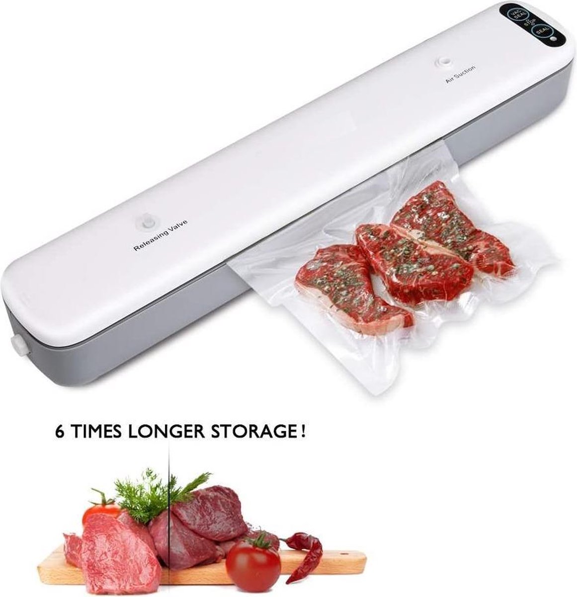 Vacuüm Sealer Keuken Apparaat + 10x gratis sous-vide bags - Compatibel met  BÖR... | bol.com