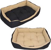 Dierenbed Slank l Zwart-Beige
