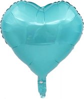 Folieballon hart | Licht blauw | 18 inch | 45 cm | DM-products
