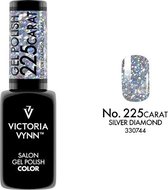 Gellak Victoria Vynn™ Gel Nagellak - Salon Gel Polish Color 225 - 8 ml. - Silver Diamond