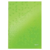 Leitz WOW A4 Notitieboek met Harde Kaft - 80 Vel - Gelijnd - FSC Gecertificeerd - Groen