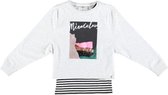 Garcia lichtgrijze sweater met losse tanktop - Maat 128/134