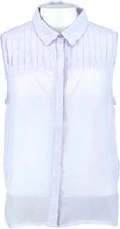 Supertrash semi transparante polyester blouse top lavendel - Maat 34