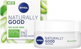 Nivea Naturally Good Dagcrème - 50 ml - met biologische Aloë Vera