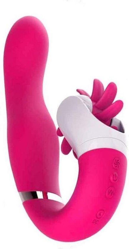 Teazers G-Spot Vibrator met Draaiende Kietelaar – Vibrators voor Vrouwen met Dubbele Stimulatie – Sex Toys voor Vrouwen met Clitoris Stimulator – Roze