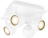 Home sweet home LED opbouwspot Bollo 4L 22 cm - wit