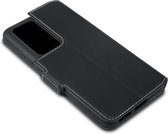 Huawei P40 Pro hoesje - MobyDefend slim-fit extra dunne bookcase - Zwart - GSM Hoesje - Telefoonhoesje Geschikt Voor: Huawei P40 Pro