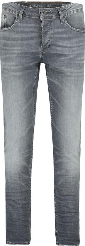 GARCIA Savio Heren Slim Fit Jeans Gray - Maat W34 X L32 | bol.com