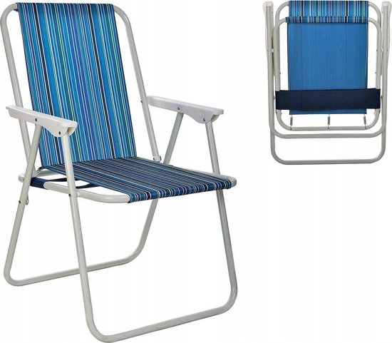 Pigment Verrijken min Luxe Inklapbare Strandstoel Met Armleuning - Inklapbaar - Relaxstoel  Voor... | bol.com