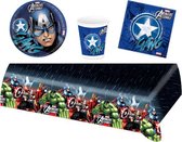 Captain America feestpakket - voordeelpakket 8 kinderen