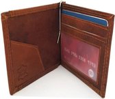 Geldclip Leer - Munt- en Briefgeld - Pasjes - Geldclip Portemonnee