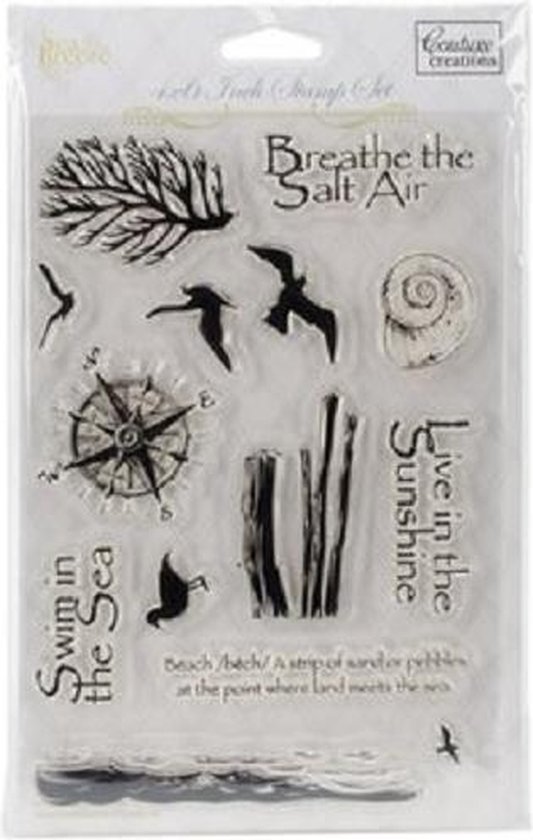 Couture Creations: Sea Breeze - Beside The Beach Clear Stamp (CO724677 ...
