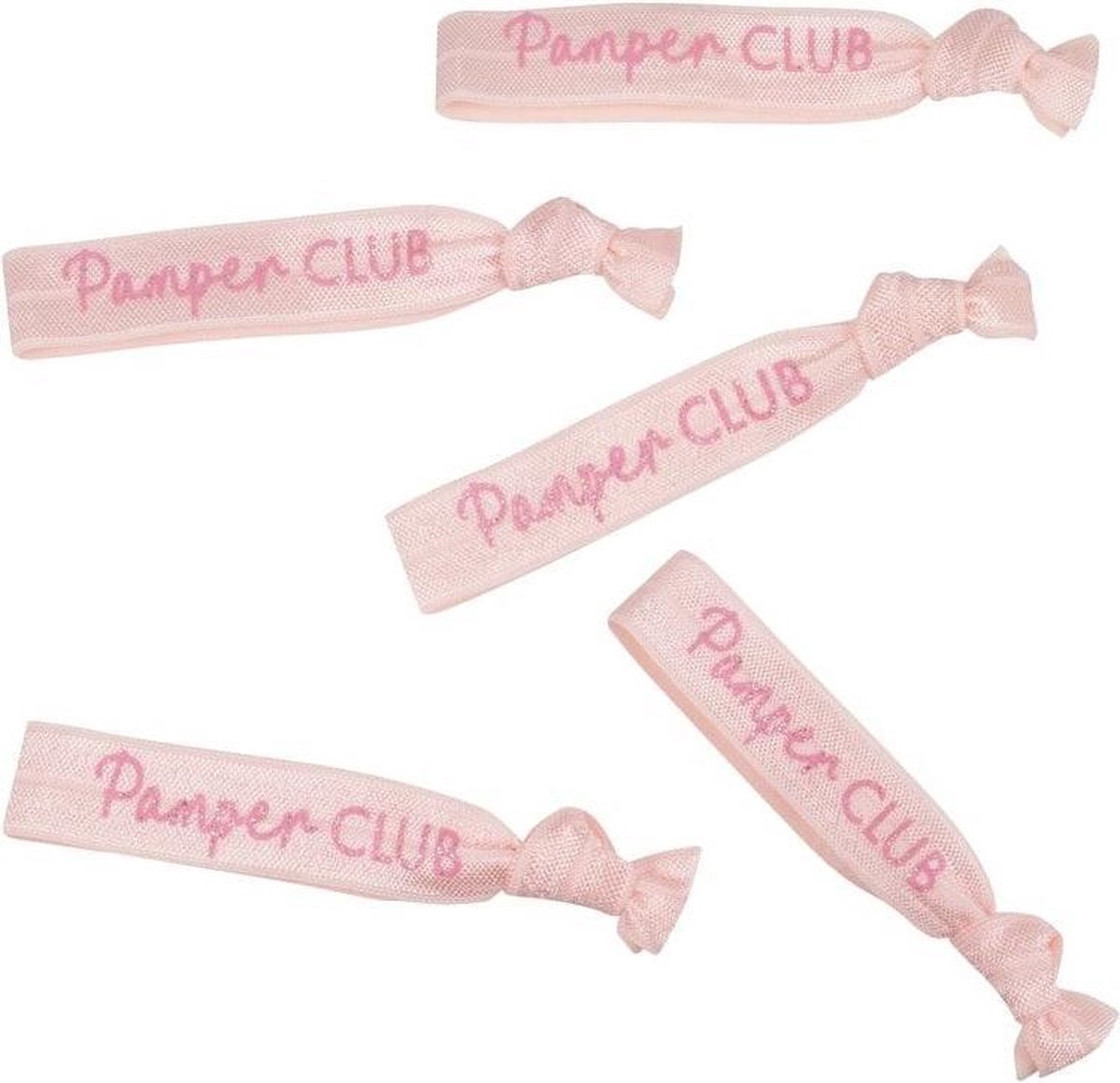 Babyshower armbandjes / haarbandjes - Pamper Club - 5 stuks