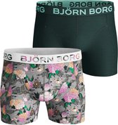 Björn Borg boxershorts Core - 2-pack - print en uni -  Maat: S