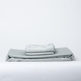Coco & Cici zacht, luxe en duurzaam beddengoed - dekbedovertrek - lits-jumeaux XL - 260 x 220 - groen grijs