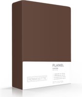 Romanette - Flanel - Laken - Tweepersoons - 200x260 cm - Taupe