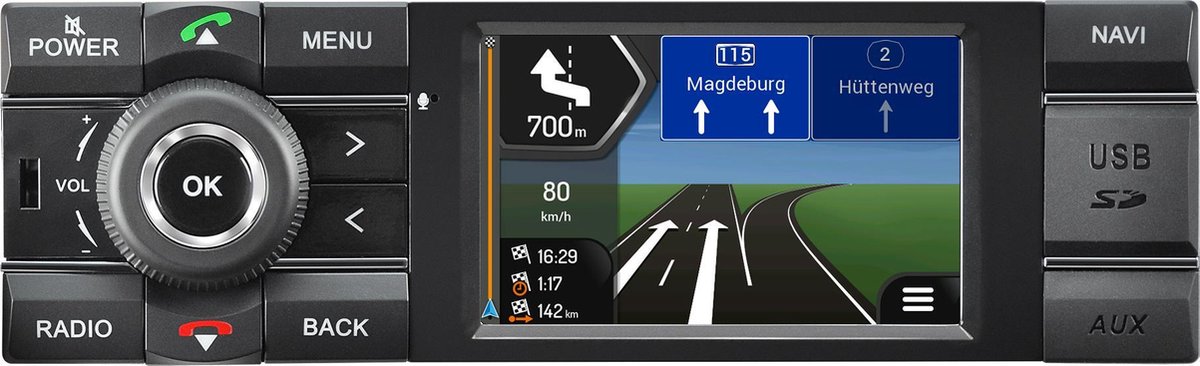 Kienzle MCR1031NAV - 1DIN Navigatiesysteem auto - DAB+ - FM - Bluetooth -  Premium... | bol.com
