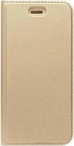 ADEL Premium Kunstleren Book Case Pasjes Magneetsluiting Hoesje Geschikt voor Samsung Galaxy A3 (2017) - Goud