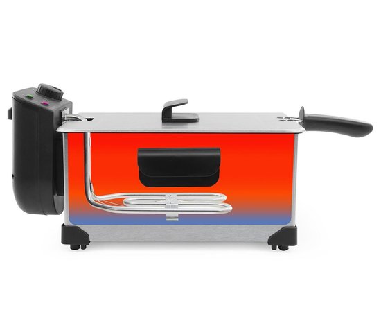 Brabantia Frituurpan, 4 Liter, 2200 Watt, Glas Kijkvenster, Cool Touch Handgreep, Antislipvoeten, Friteuse, Koude zone, Cool touch'-handgreep, Makkelijk schoonmaken, RVS, BBEK1130 Brabantia Frituurpan, 4 Liter, 2200 Watt, Glas Kijkvenster, Cool Touch Handgreep, Antislipvoeten, Friteuse, Koude zone, Cool touch'-handgreep, Makkelijk schoonmaken, RVS, BBEK1130
