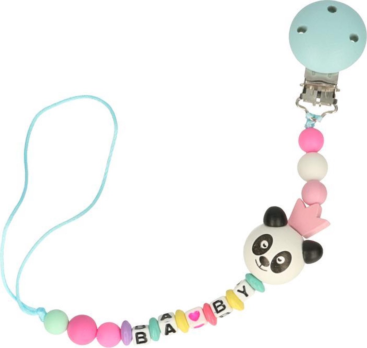 Speenkoord Opry panda lichtblauw Speenkoord Opry panda lichtblauw
