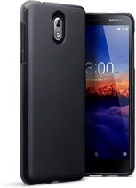 HB Hoesje Geschikt voor Nokia 3.1 - Siliconen Back Cover - Zwart