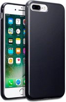 HB Hoesje Geschikt voor Apple iPhone 7 Plus & 8 Plus - Siliconen Back Cover - Zwart