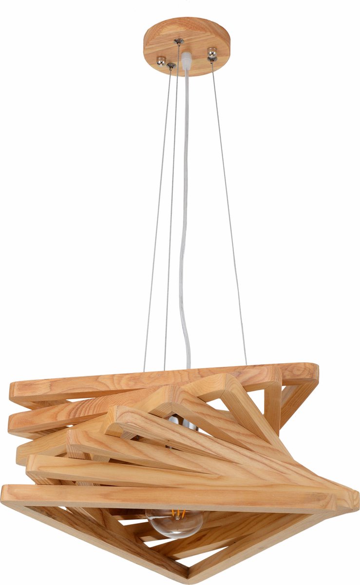 Hanglamp Hout Houtkleur 43 cm - Madera Pendula