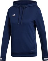 Adidas Team 19 Sweater Met Kap Dames - Marine / Wit | Maat: S