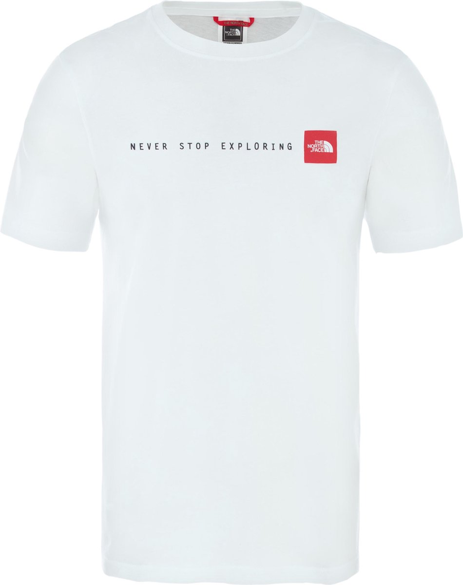 The North Face S/S Never Stop Exploring Tee Shirt Heren Tnf /Tnf Rood