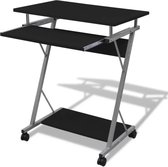Studenten computerbureau - zwart - 60 x 40 x 75 cm