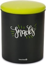 Voorraadbus Snacks - Hond - RVS - Groen Zwart - 17x17x21cm