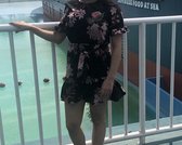 Floral dress black maat 34