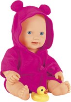 Klein Toys Princess Coraolie Babypop 35c, - met badeendje - met badjas - roze