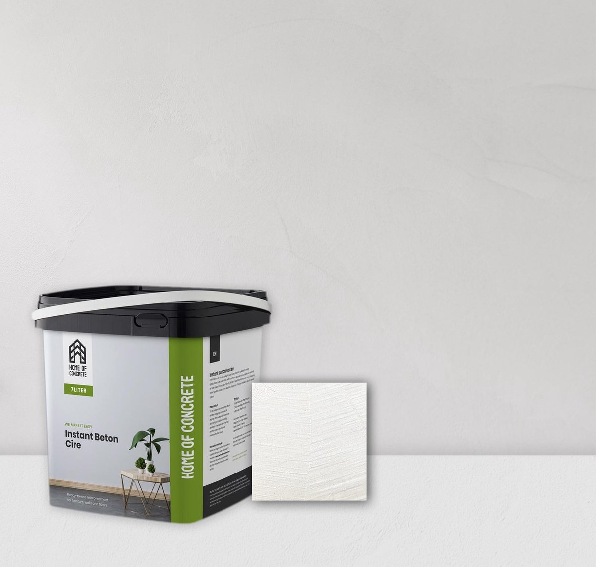 HoC Instant Beton Ciré - White Grey