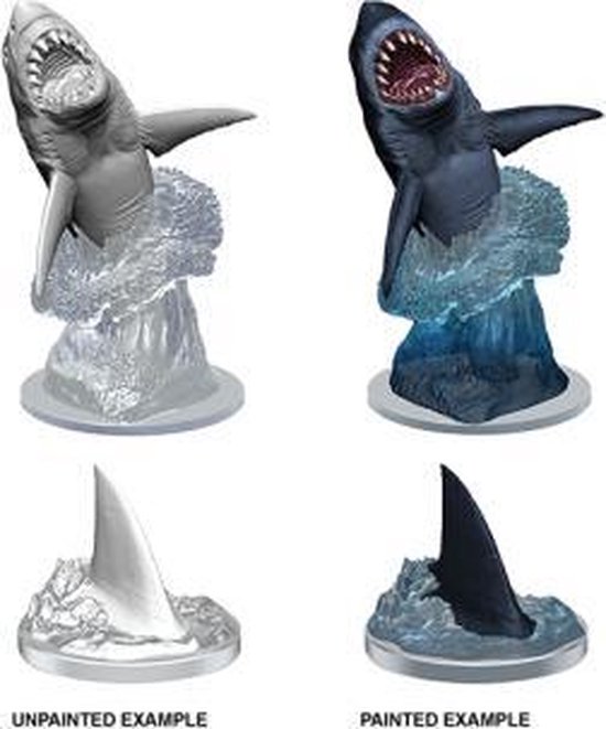 Afbeelding van het spel WizKids Deep Cuts Unpainted Miniatures - Shark
