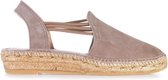 Toni Pons Nuria Suède Taupe Dames Espadrilles – maat 35