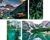 Fotocollage Wildsee- meer- wanddecoratie - posterwand