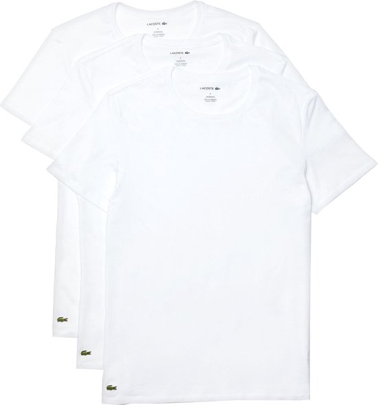 Lacoste Heren 3-pack T-shirt - Wit - Maat S