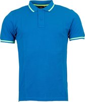 Sundek Poloshirt - Mannen - blauw/lime groen