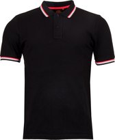 Sundek Poloshirt - Mannen - zwart/rood/wit