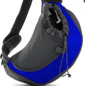 Honden Draagtas - Honden Draagzak - Honden Transporttas - Honden Reistas - Pet Carrier Draagtas - Buikdrager - Schoudertas Hond - Draagbare Reistas Hond - Nylon - Donker Blauw - Vo