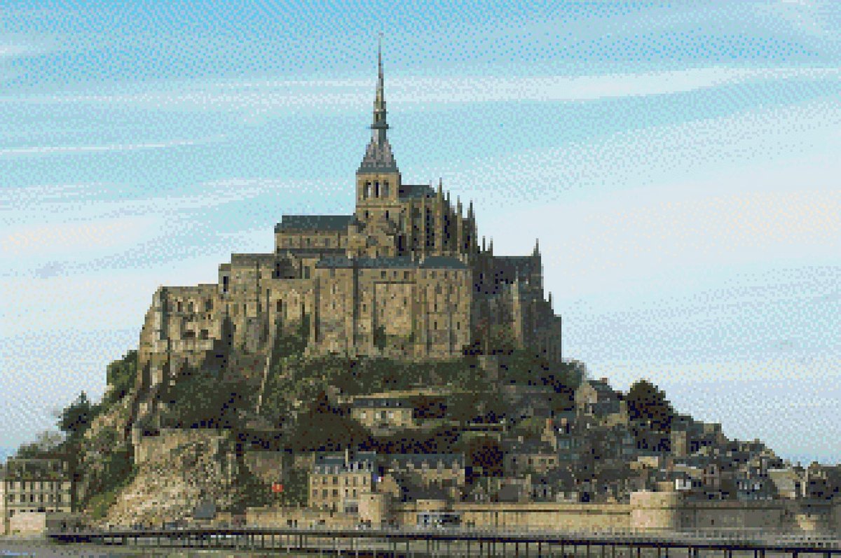 MyHobby Borduurpakket Mont Saint Michel Normandië - Voor beginners & gevorderden