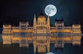 MyHobby Borduurpakket –  Parlementsgebouw Budapest 60×40 cm - Aida stof 5,5 kruisjes/cm (14 count)