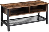 Nancy's Tv Meubel - Tv-standaard - Tv-kast - Salontafel - Tv Kast Meubel - Industrieel - Bruin/Zwart - Hout - 100 x 50 x 40 cm