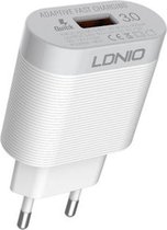 LDNIO - Oplaadstekker met USB 3.0 aansluiting en USB-C Kabel - Snellader