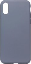 ADEL Premium Siliconen Back Cover Softcase Hoesje Geschikt voor iPhone XS Max - Lavendel Blauw Paars
