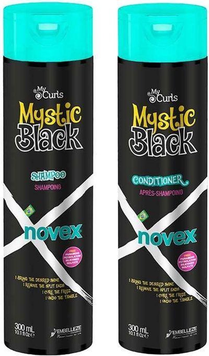 Novex - My Curls Mystic Black Shampoo + Conditioner 300 Ml