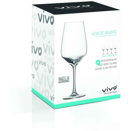 De stad handleiding poll Villeroy & Boch Vivo Voice Basic Wijnglazen - 500 ml - 4 stuks | bol.com